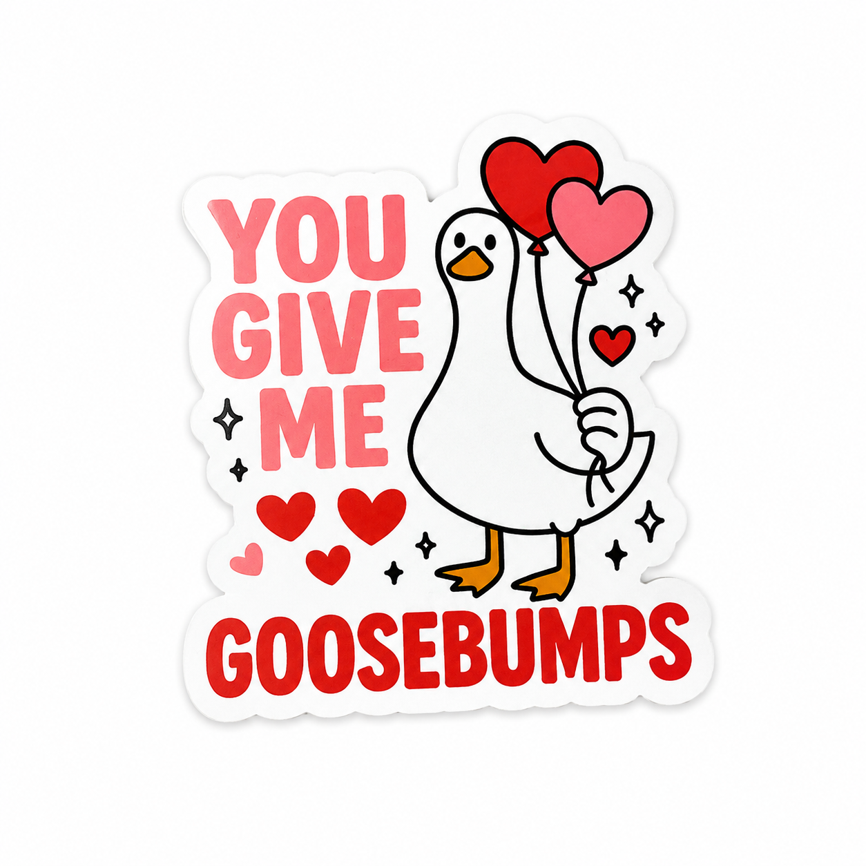 You Give Me Goosebumps | Plastic Add-On - BadgeSmith