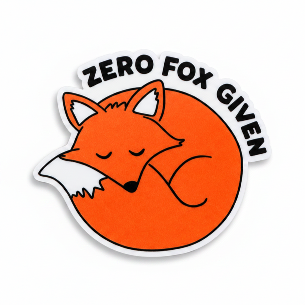 Zero Fox Given | Plastic Add-On - BadgeSmith