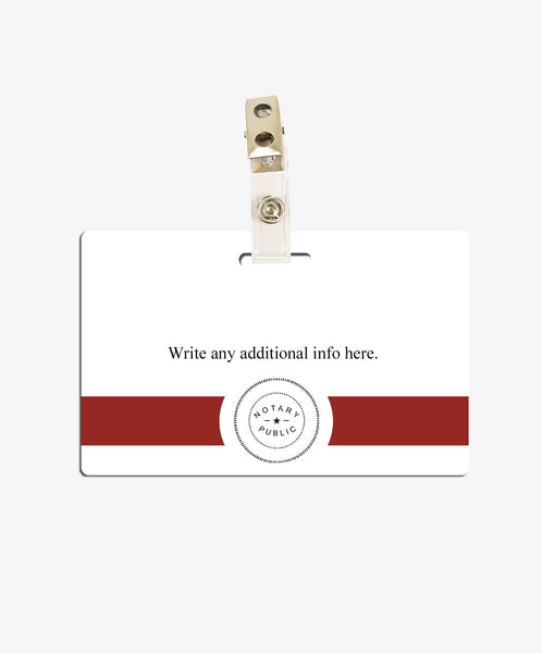 Notary Name Badge - BadgeSmith
