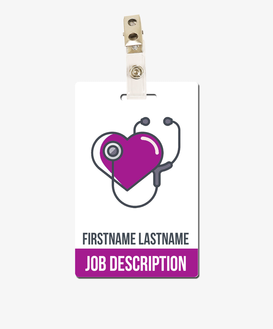 Magenta Nurse Badge - BadgeSmith