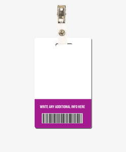 Magenta Nurse Badge - BadgeSmith