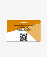 Load image into Gallery viewer, Orange Geometric Office Badge - BadgeSmith
