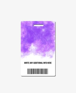 Purple Watercolor Office Badge - BadgeSmith