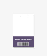 Load image into Gallery viewer, Purple Floral ID Card - BadgeSmith
