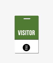 Load image into Gallery viewer, Green Visitor Badge - BadgeSmith

