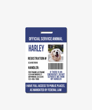Load image into Gallery viewer, Blue Service Animal Badge - BadgeSmith
