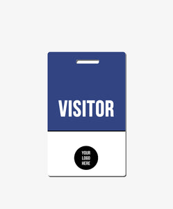 Blue Visitor Badge - BadgeSmith