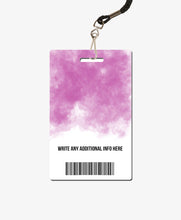 Load image into Gallery viewer, Pink Watercolor Office Badge - BadgeSmith
