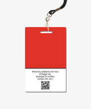 Load image into Gallery viewer, Red Visitor Badge - BadgeSmith
