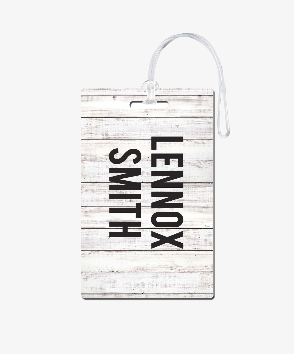 Shiplap Luggage Tag - BadgeSmith