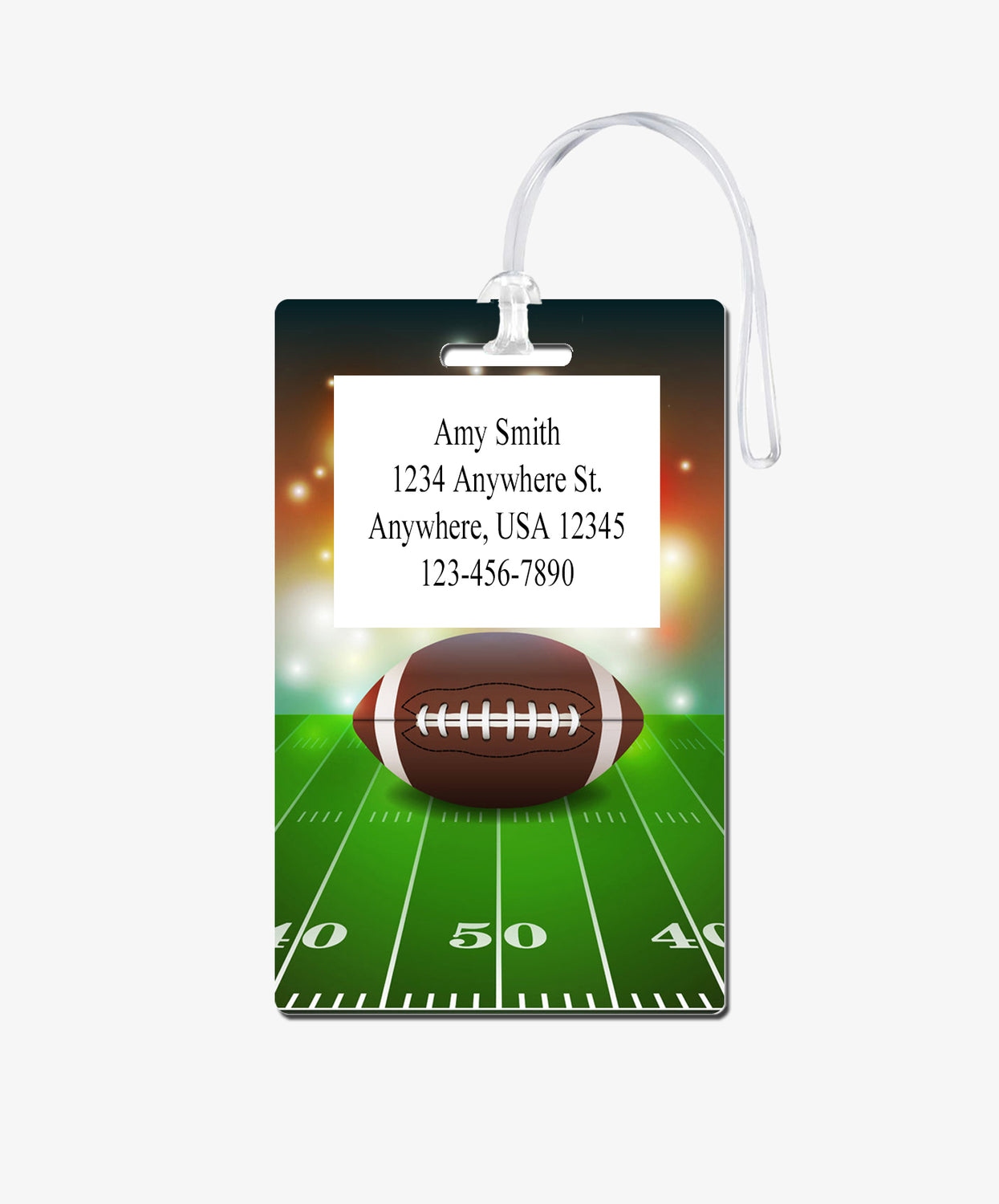 Football Bag Tag - BadgeSmith