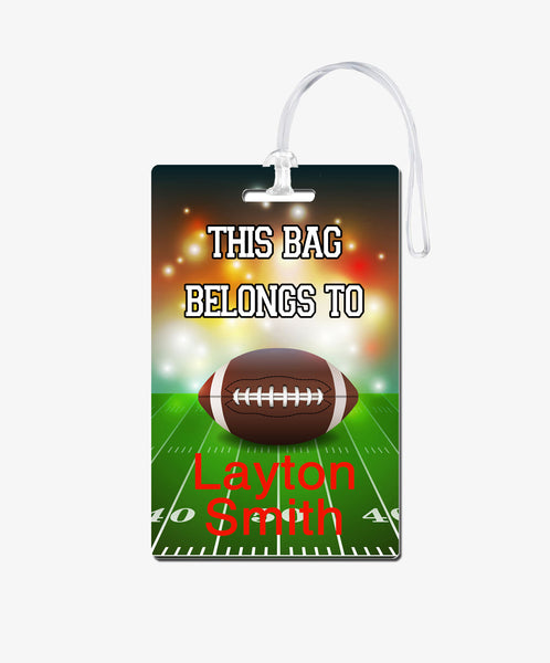 Football Bag Tag - BadgeSmith