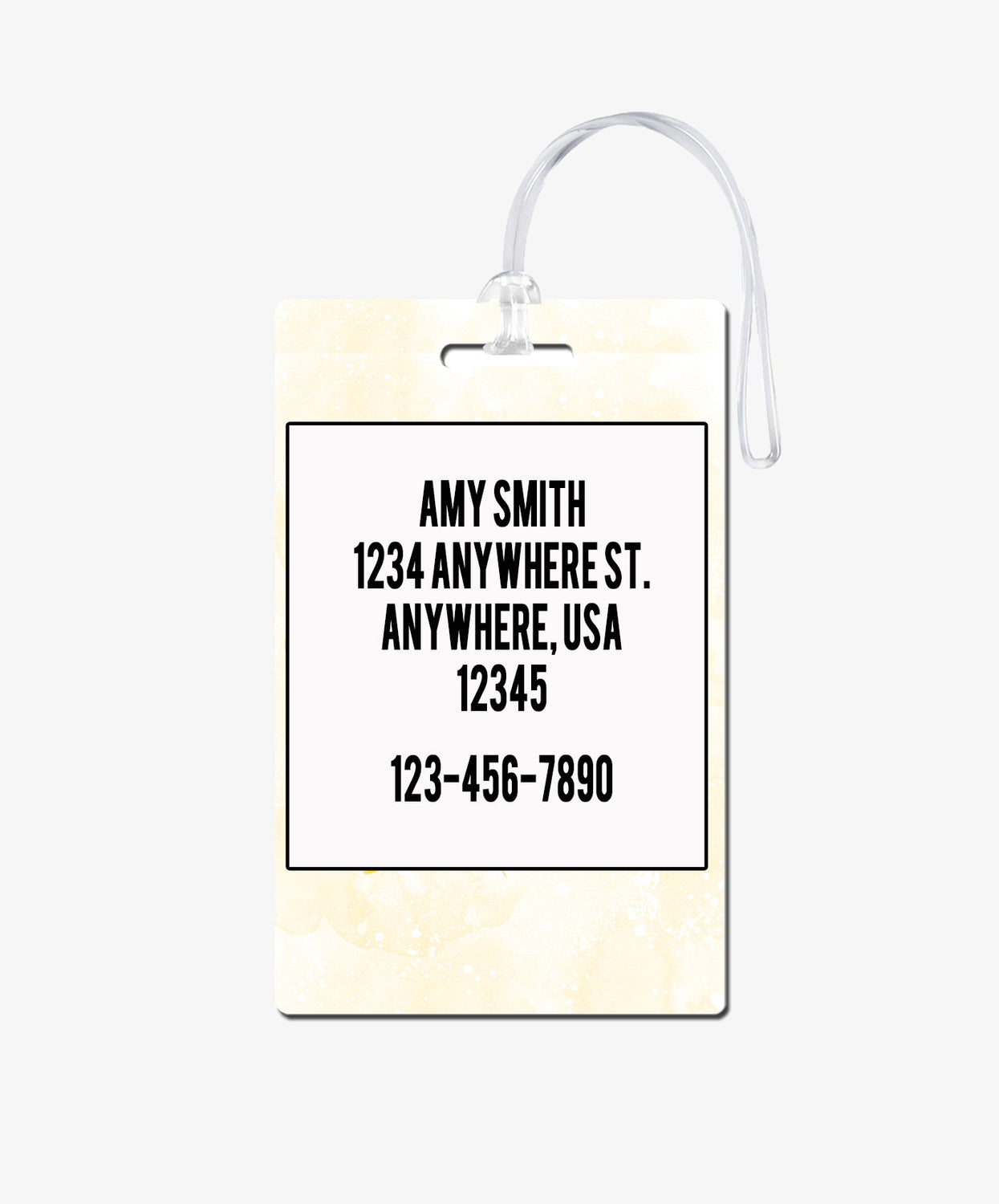 Sunflower Luggage Tag - BadgeSmith