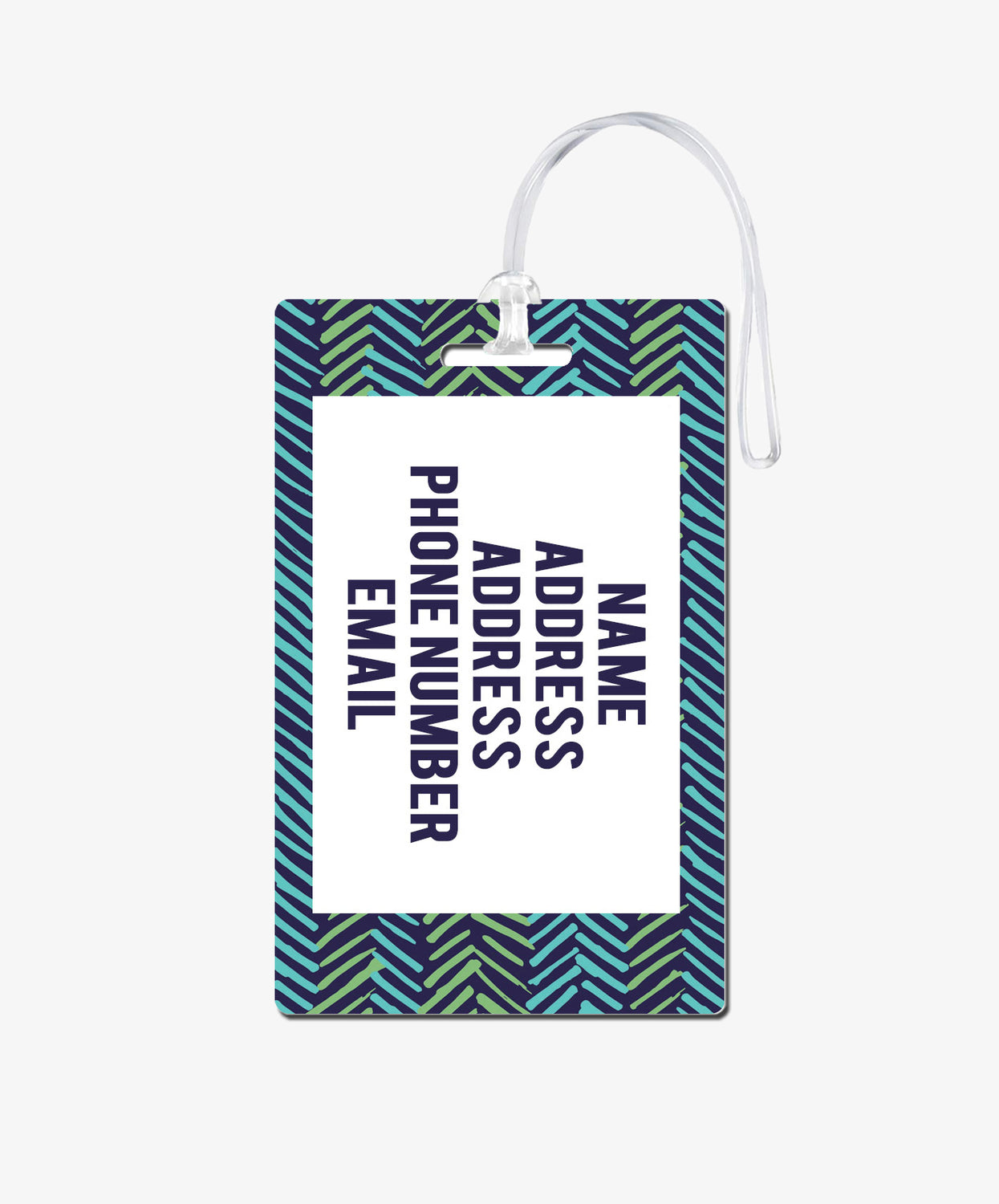 Chevron Luggage Tag - BadgeSmith