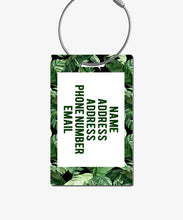 Load image into Gallery viewer, Tropical Palm Luggage Tag - BadgeSmith
