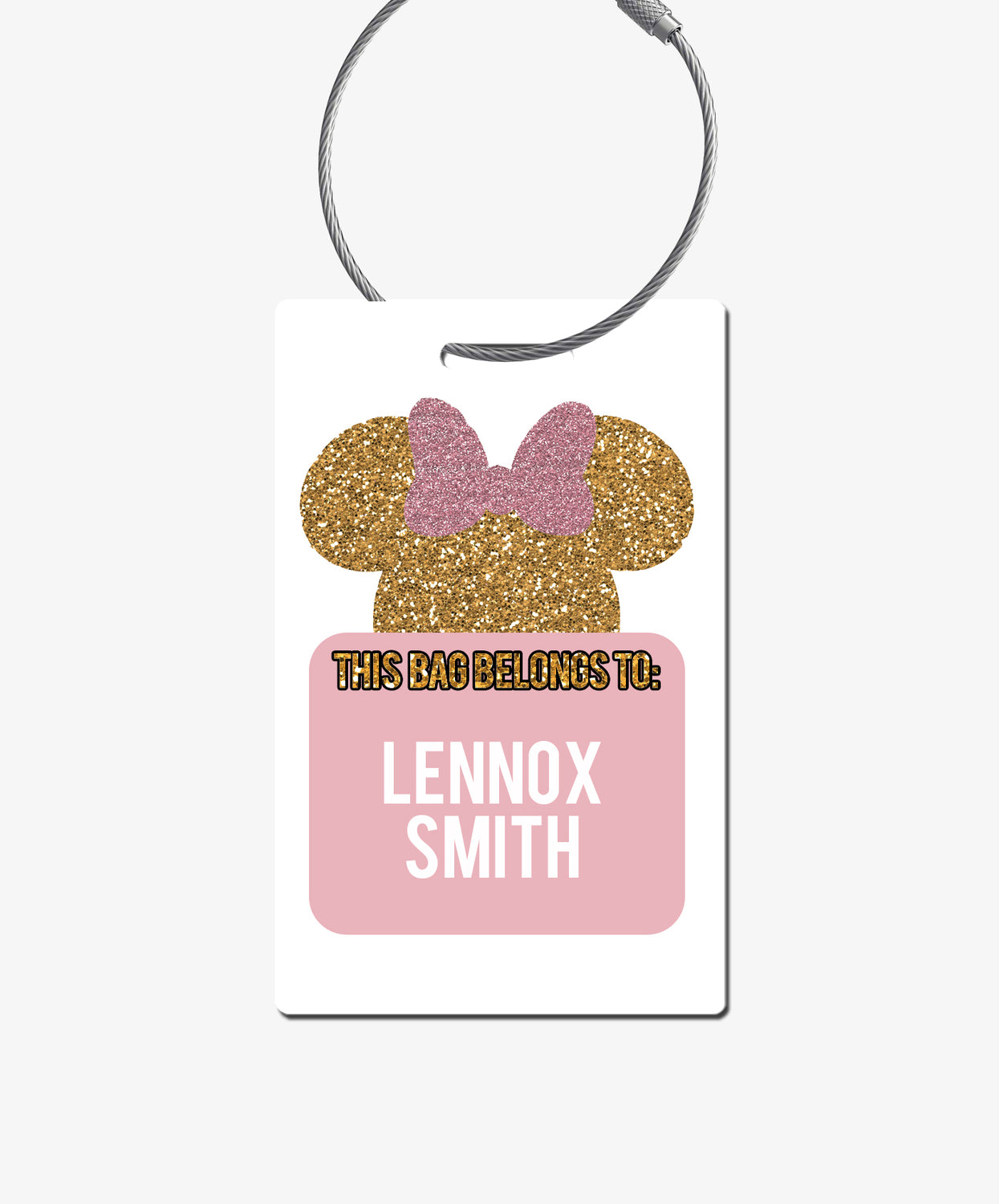 Minnie Mouse Luggage Tag - BadgeSmith