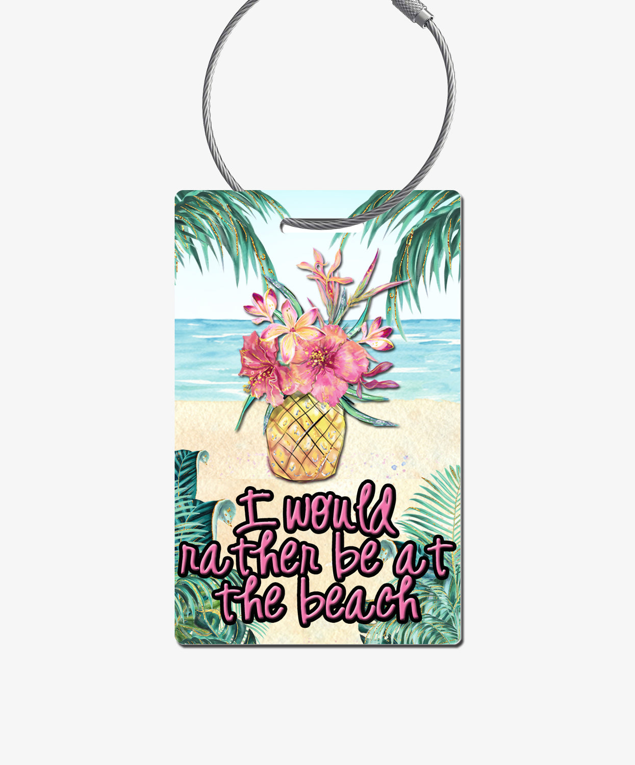 Tropical Luggage Tag - BadgeSmith