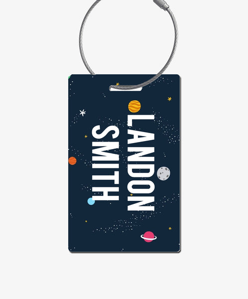 Outer Space Luggage Tag - BadgeSmith