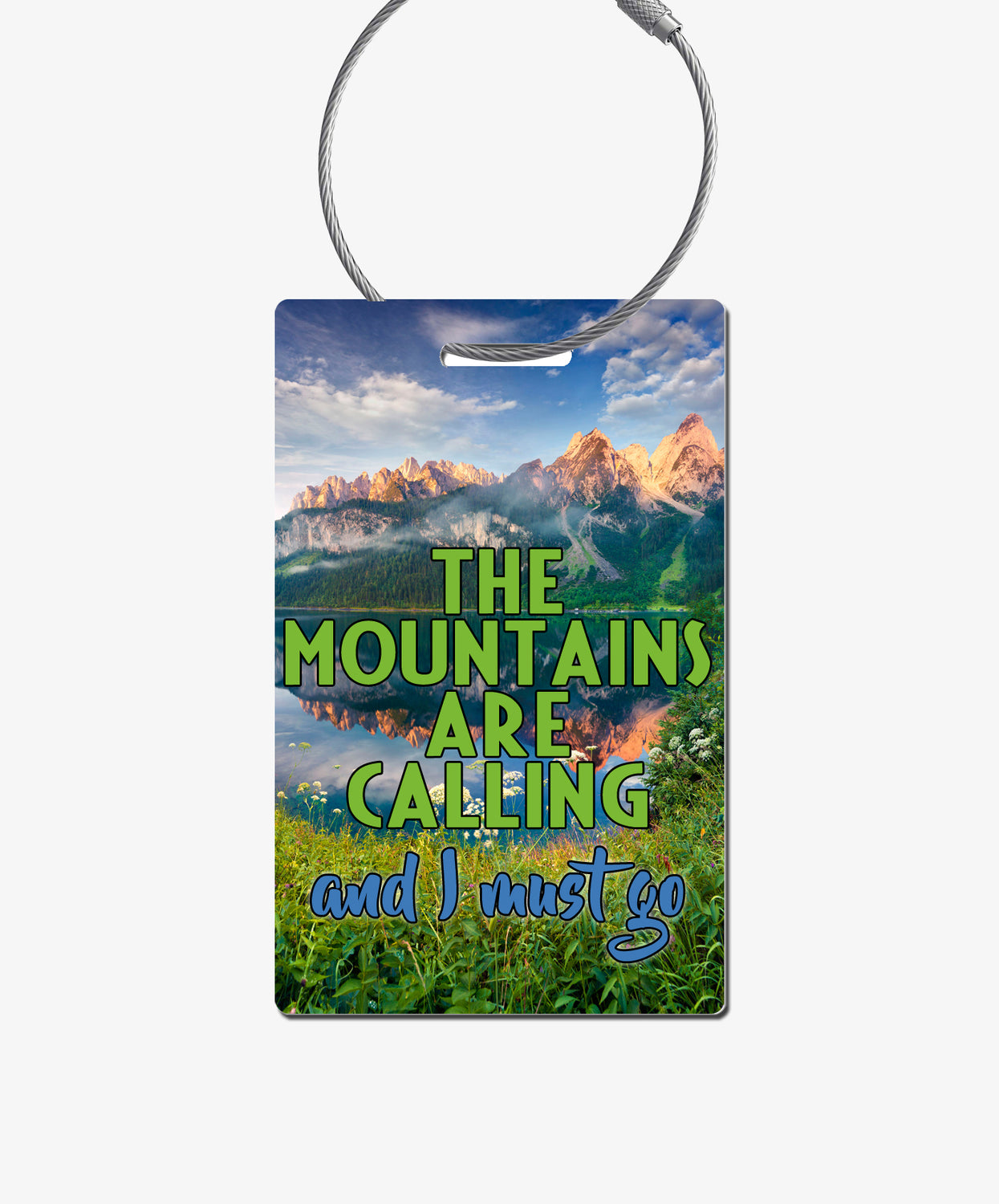Mountains Luggage Tag - BadgeSmith