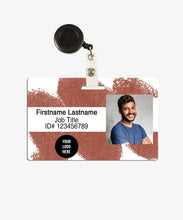 Load image into Gallery viewer, Red Scribble ID Badge - BadgeSmith
