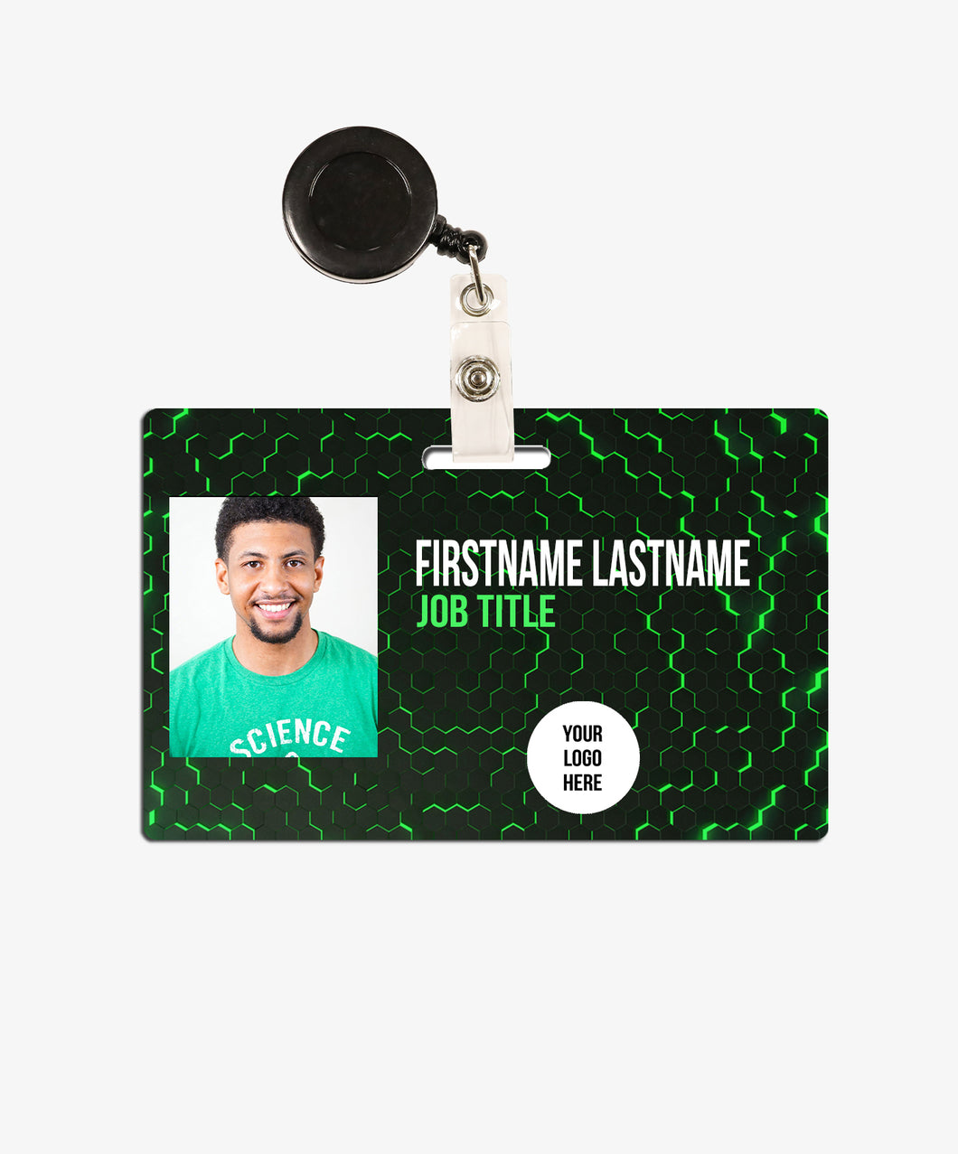 Neon Green Office Badge - BadgeSmith