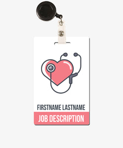 Pink Nurse Badge - BadgeSmith