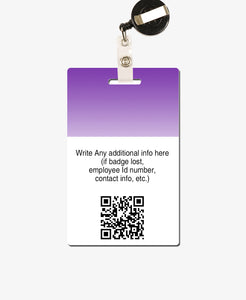 Purple Gradient Office Badge - BadgeSmith