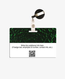 Neon Green Office Badge - BadgeSmith